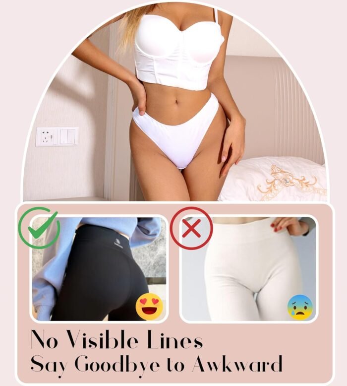 CUTE BYTE Cotton Thongs for Women Sexy Ladies Panties Breathable Stretch Hipster Cotton Underwear 6 Pack XS-XL - Image 3