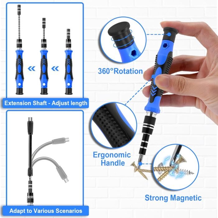 Stocking Stuffers for Adults Men, Christmas gifts for boyfriend 60 in 1 Precision Screwdriver, Mens Gifts for Men Him Husband, Mens Stocking Stuffers - Image 5