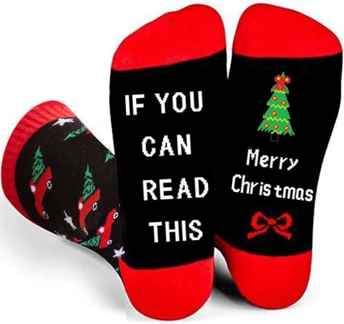 Christmas Socks Gifts for Men Women Teens,Christmas Stocking Stuffers for Men Him Adults Teens,Mens Gifts