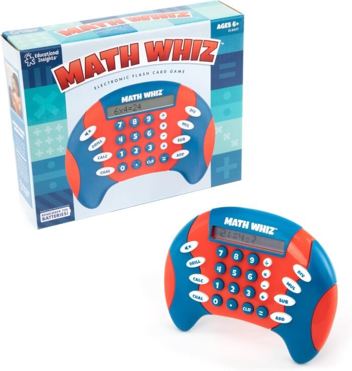 Educational Insights Math Whiz Electronic Handheld Math Game For Kids, Ages 6+ - Image 8