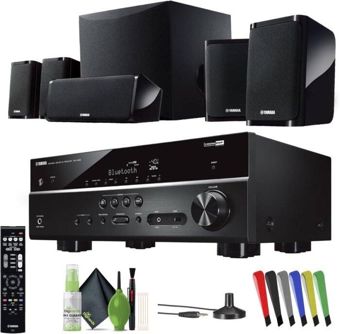 YAMAHA Audio YHT-4950U 4K Ultra HD 5.1-Channel Home Theater System with 8" 50W RMS Powered Subwoofer Speakers, AV Receiver, True Surround Sound with Bluetooth Music Streaming (Black) - Image 7