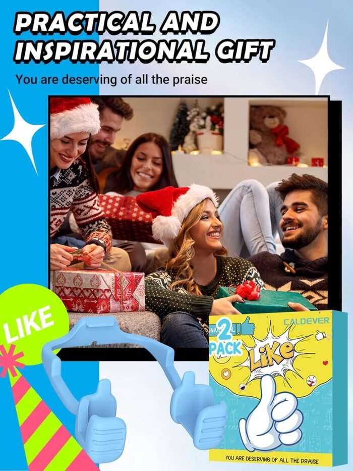 Stocking Stuffers for Teens Girls Boys Adults: Christmas Mens Gifts for Women Kids Thumbs Up Lazy Phone Stand Tablet Stand for iPad Cell Phone Holder Funny Gift for Teenage Wife Mom Ideas Gadgets - Image 3