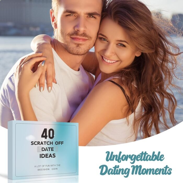 Valentines Day Gifts for Her Him, 40 Scratch Off Date Ideas Gifts for Boyfriend Girlfriend, Anniversary Birthday Engagement Couple Gifts Christmas Stocking Stuffers for Adults Men Women Husband Wife - Image 7
