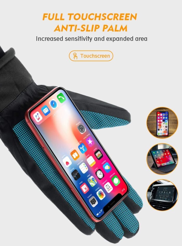 TRENDOUX Winter Gloves for Men Warm: 3M Thinsulate -20℉ Windproof Waterproof Ski Women Glove with Touchscreen Thermal Lining Anti-Slip for Work Cycling Motorcycle Snowboarding - Image 5