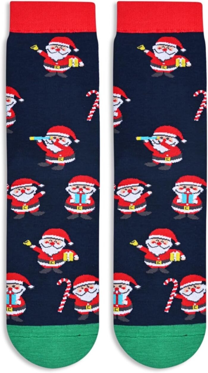 HAPPYPOP Christmas Gifts Stocking Socks For Women Men - Secret Santa Socks Xmas Stocking Stuffers For Mom Dad, Santa Socks For Christmas - Image 4