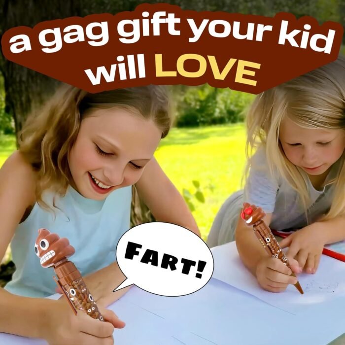 Farting Poop Pen Makes 7 Funny Fart Sounds - Perfect Stocking Stuffers for Kids, Teens & Boys - This Poop Pen Makes Funny Gifts for the Entire Family - Great Fart Pen Gag Gifts with Big Laughs - Image 3