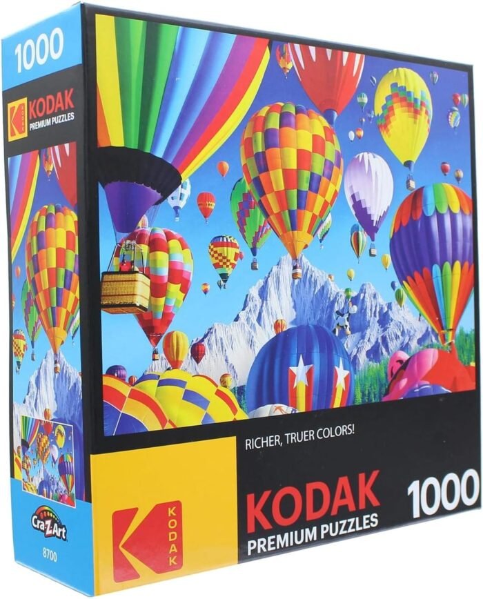 RoseArt - Kodak Premium - Balloons Over a Mountain - 1000 Piece Jigsaw Puzzle for Adults - Image 2