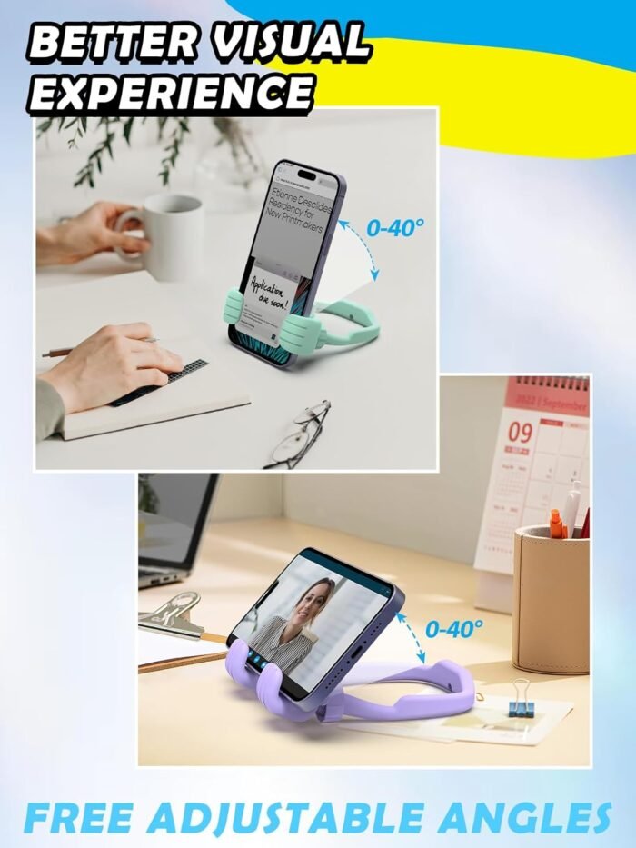 Stocking Stuffers for Teens Girls Adults Women Gifts for Christmas Cell Phone Stand: Adjustable Lazy Thumbs Up Phone Holder for Teenagers Boys Kids - Image 4