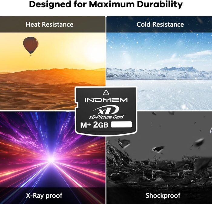 xD-Picture Card 2GB(Type M+) 2GB XD Flash Memory Cards for Olympus Fuji Fujifilm Old Digital Camera, Support Panorama Function,Create 3D Image and Digital Painting - Image 2
