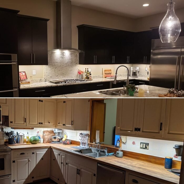 Litever Kitchen Under Cabinet LED Lighting Kit Plug-in, Super Bright, 6 PCS 12 Inches Light Bars, Daylight White, 31W 2000 Lumen, Perfect for Kitchen Cabinet Counter Shelf-(6 Bars Kit-5000K) - Image 2