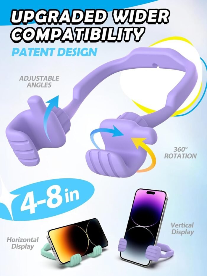 Stocking Stuffers for Teens Girls Adults Women Gifts for Christmas Cell Phone Stand: Adjustable Lazy Thumbs Up Phone Holder for Teenagers Boys Kids - Image 2