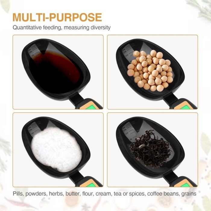 Mafiti Digital Measuring Spoon, Electronic Adjustable Measuring Spoon Scale 500g / 0.1g High Precision for Kitchen Gadgets Daily Meals Pet/Dog Food Measuring Scoop - Image 4