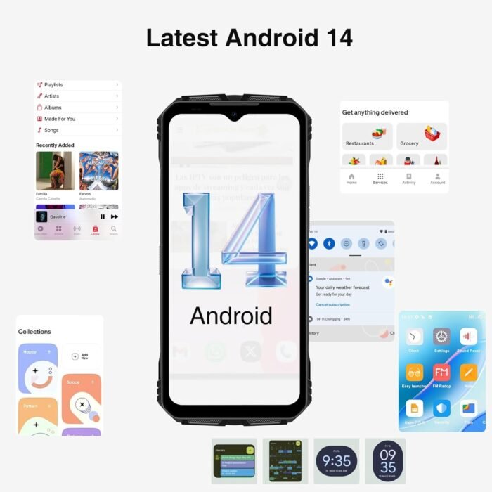 DOOGEE V MAX Plus(2024) 5G Rugged Smartphone,22000mAh 36GB+512GB,200MP+32MP+20MP Night Vision Rugged Cell Phone,Android 14 Rugged Phone,6.58" FHD+120Hz IPS Screen,IP68/IP69K Waterproof Phone,NFC/OTG - Image 3