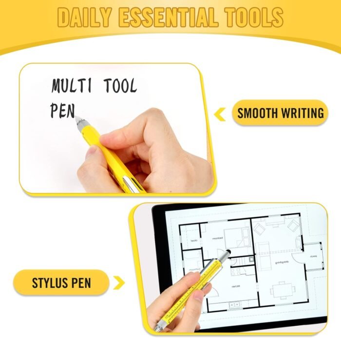 Stocking Stuffers for Men Multitool Pen: Mens Gifts for Christmas Unique White Elephant Gifts for Adults Useful, Gifts for Men Dads Who Want Nothing, Cool Gadgets EDC Tools for Men Birthday Gift Ideas - Image 6