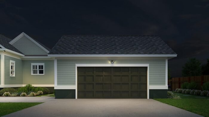 Lithonia Lighting HGX LED 2RH ALO SWW2 120 PIR WH M2 HomeGuard Security Flood Lights 2150-2600 Lumens, 2-Light, Photocell Sensor and Motion Detection, White - Image 10