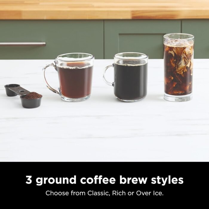 Ninja Espresso & Coffee Maker & Barista System, 3 Espresso Brew Styles, Single-Serve Coffee & Nespresso Capsule Compatible, Built-in Frother, Espresso, Cappuccino & Latte Maker, Black, CFN601 - Image 5
