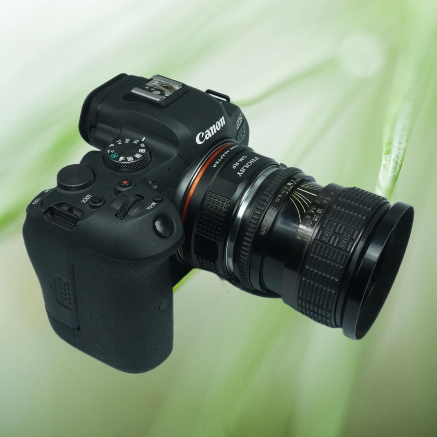 Lens Mount Adapter Manual Focus: Compatible with Olympus OM Lens to Canon RF (EOS R-Type) Camera Body - Image 2