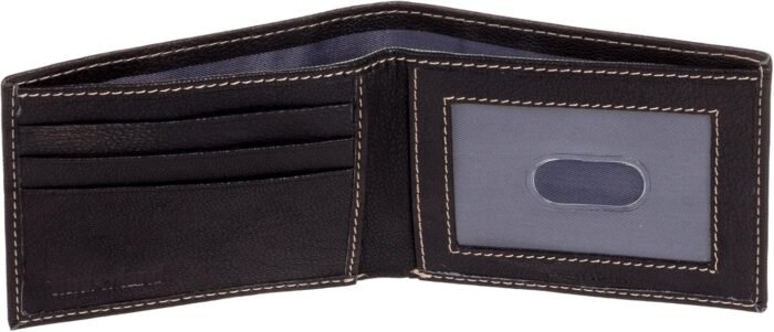 Timberland Men's Blix Slimfold Leather Wallet, Black, One Size - Image 4