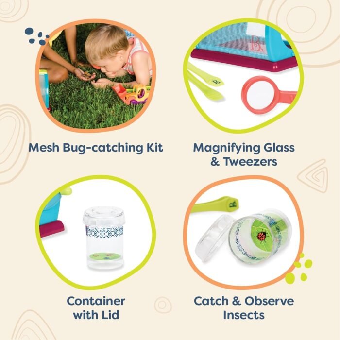 B. toys- Bug Bungalow- Bug Catching Kit- Sports & Outdoors- Insect Catching Set- Summer Toys- Educational & Developmental – 3 Years + - Image 2