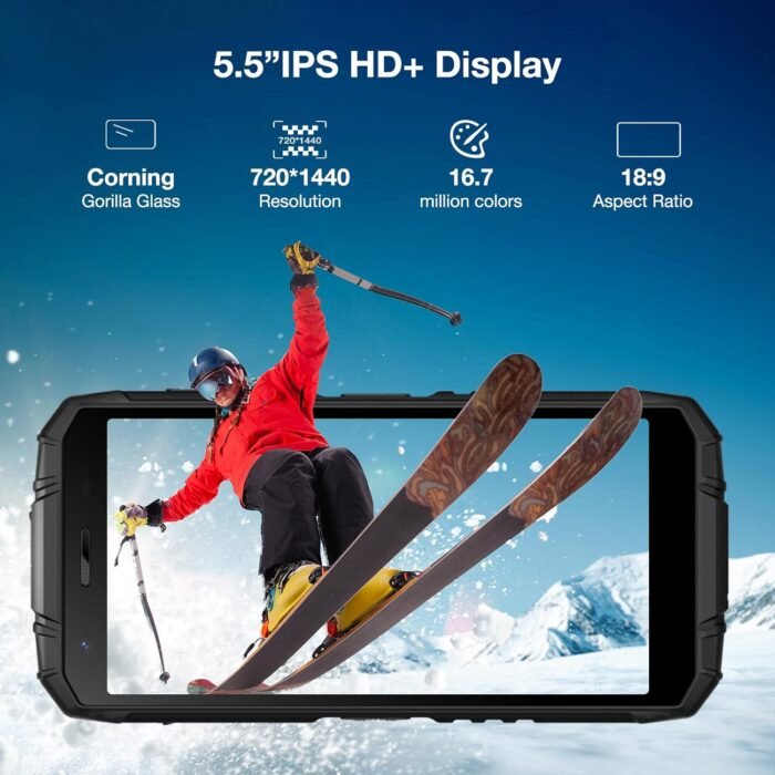 DOOGEE S41T Rugged Smartphone Unlocked 2024,Android 14,6300mAh Battery,8GB+64GB,4G Dual Sim Rugged Phone,13MP Camera,IP68 Waterproof Cell Phone,Face Unlock,NFC T-Mobile,Green - Image 4