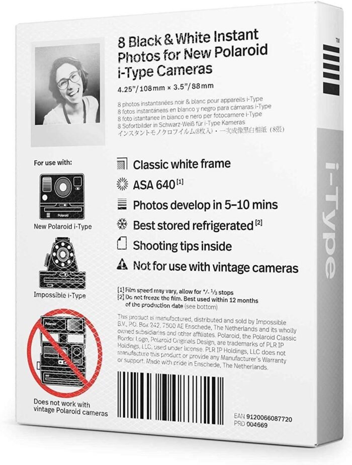 Polaroid Originals Standard B&W Instant Film for i-Type Cameras (40 Exposures) - Image 3