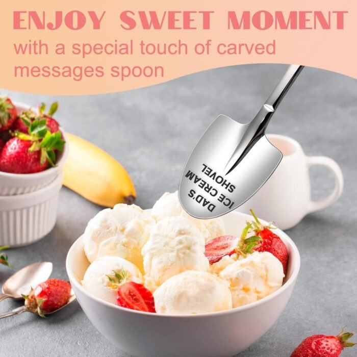 Mens Christmas Gifts for Dad, Stocking Stuffers for Men, Dad Funny Gifts Gag, Dad Birthday Gift from Daughter Son, Dads Ice Cream Shovel Father Gifts Cool Presents for Dad - Image 5