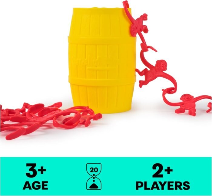 Spin Master Games, Barrel of Monkeys Retro Linking Family Game, Preschool Games, Classic Games, Family Game Night, Christmas Gifts for Kids Ages 3+ - Image 2