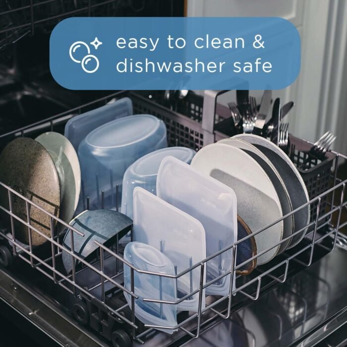 Stasher Premium Silicone Reusable Food Storage Bags, 3-Pack, Multi | Multi-Use Food Storage Bags, Lunch Bag, Travel Containers | BPA Free, Leak-free, Dishwasher-Safe, Eco-friendly - Image 3