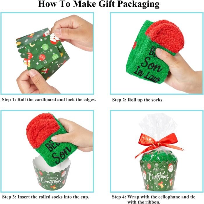 HAPPYPOP Christmas Gifts Stocking Socks for Men - Secret Santa Socks Xmas Stocking Stuffers for Him - Image 4