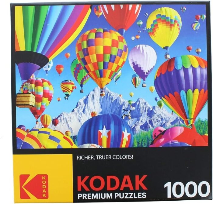 RoseArt - Kodak Premium - Balloons Over a Mountain - 1000 Piece Jigsaw Puzzle for Adults