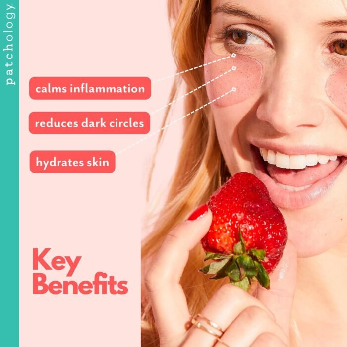 Patchology Hydrating Under Eye Patches for Dark Circles, Serve Chilled Hyaluronic Acid Serum Under Eye Mask protects and softens skin, Rose Eye Mask Skincare Treatment (5 Pairs) - Image 3
