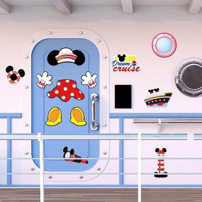 12 Pcs Cruise Door Magnet, Captain Red Mouse Cruise Door Decorations,Summer Life Funny Mouse Ears Magnet for DCL Cruise& Carnival Cabin Holiday Collectibles Decor - Image 2