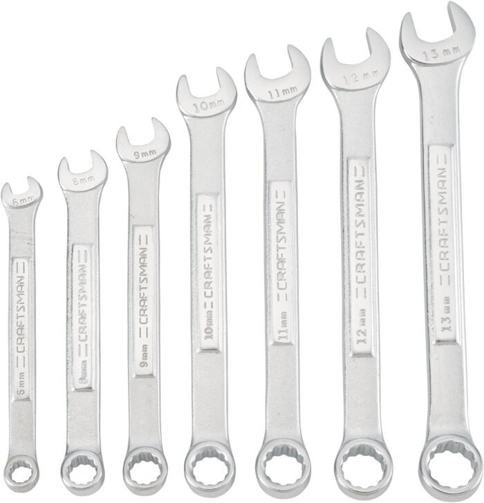 CRAFTSMAN MM WRENCH SET IN POUCH, 7PC (CMMT21086)