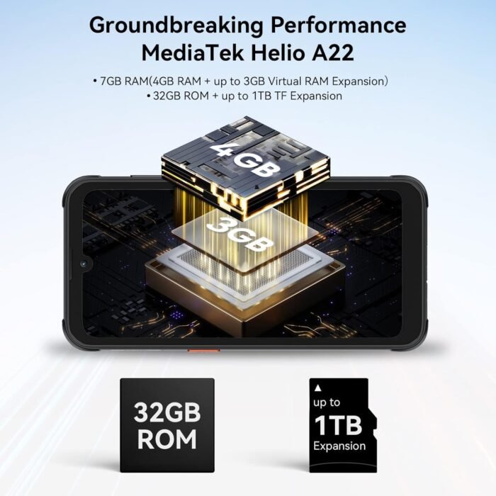 Blackview BV5200 Rugged Smartphone Unlocked, 7GB+32GB/1TB Expand Android Phone, IP68/IP69K Waterproof, 5180mAh Battery, 6.1" HD+13MP Camera, NFC, Glove Mode, Dual SIM Unlocked Phones, Face Unlock - Image 3