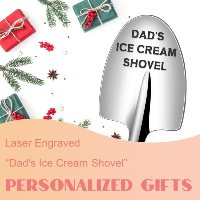 Mens Christmas Gifts for Dad, Stocking Stuffers for Men, Dad Funny Gifts Gag, Dad Birthday Gift from Daughter Son, Dads Ice Cream Shovel Father Gifts Cool Presents for Dad - Image 4