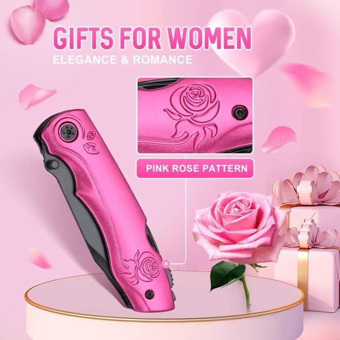 Womens Mom Gifts for Christmas, Stocking Stuffers for Women, Pin-k Pocket Multitool for Women, Christmas Birthday Stocking Stuffers Gifts for Wife Girlfriend Her, Anniversary Mothers Day Gifts - Image 3