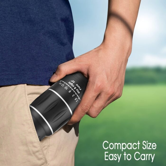 16X52 Mini Monocular Telescope High Powered for Adults, Birthday Gifts for Men Dad Him Husband Teen Boys, BAK4 & FMC Prism Scope for Birdwatching Outdoors Hunting, Cool Gadgets for Men - Image 5
