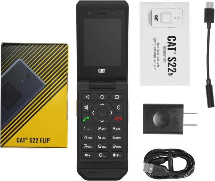 CAT S22 Rugged Flip Phone (16GB) 2.8" Touchscreen Smart Cell Phone Android 11, IP68 Water Resistant, T-Mobile 4G LTE GSM Single Nano Slot,Compatible with T-Mobile(New) - Image 9