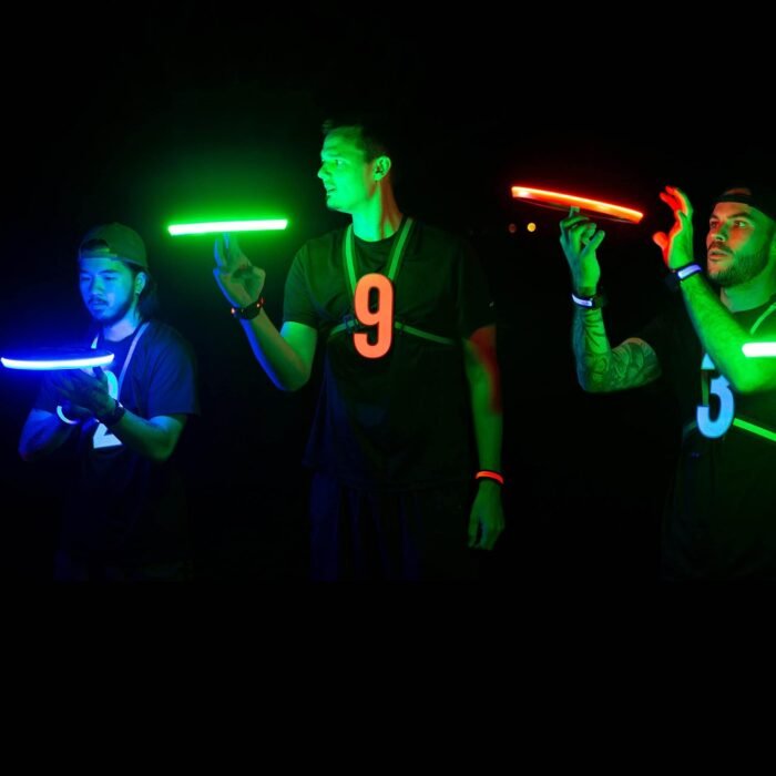 TOSY Flying Disc - 16 Million Color RGB or 36 LEDs, Extremely Bright, Smart Modes, Auto Light Up, Rechargeable, Cool Fun Christmas, Birthday & Camping Gift for Men/Boys/Teens/Kids, 175g Frisbee - Image 6
