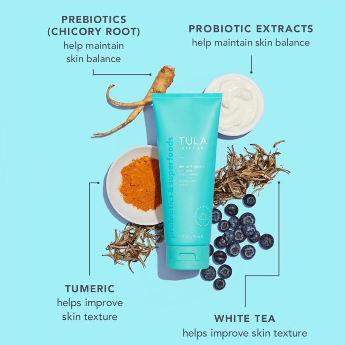 TULA Skin Care Cult Classic Purifying Face Cleanser - Gentle and Effective Face Wash, Makeup Remover, Nourishing and Hydrating - Image 5