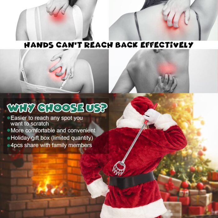 Bear Claw Back Scratcher 4 Pack, Telescopic Expendable Cool Gifts for Men, Women, Grandma, Grandpa - Funny White Elephant Gifts for Adults Useful Stocking Stuffers for Adults - Image 5