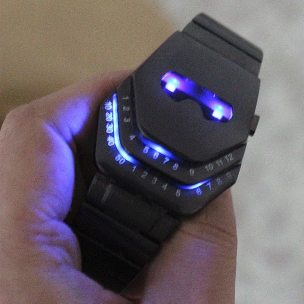 Men's Peculiar Cool Gadgets Interesting Amazing Snake Head Design Blue LED Watches WTH8021 - Image 6