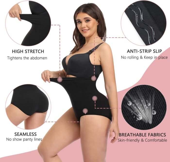 High Waisted Shapewear for Women Tummy Control Panty Underwear Seamless Comfort Slimming Briefs - Image 6