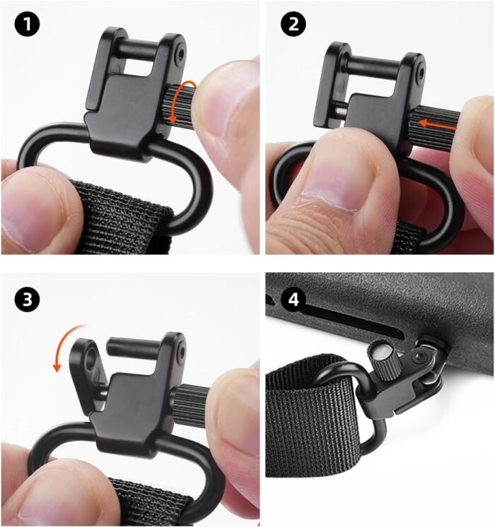 EZshoot Two Point Sling with Swivels, Comfortable Neoprene Padded, Length Adjustable Shoulder Strap for Outdoors - Image 6