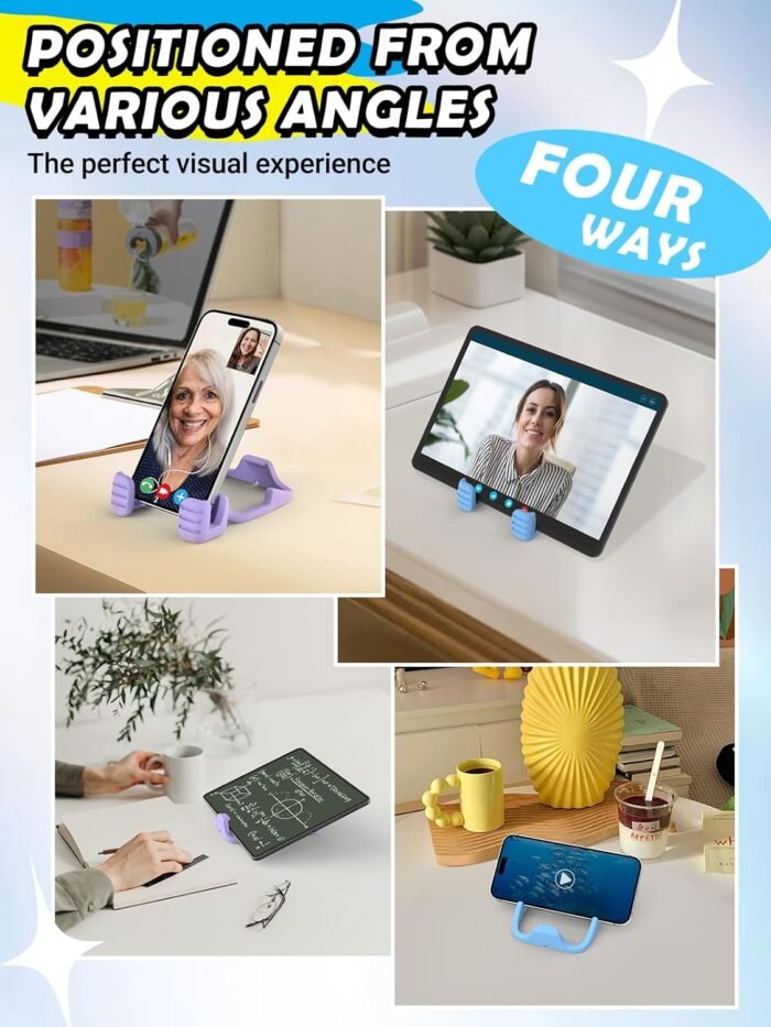 Stocking Stuffers for Teens Girls Boys Adults: Christmas Mens Gifts for Women Kids Thumbs Up Lazy Phone Stand Tablet Stand for iPad Cell Phone Holder Funny Gift for Teenage Wife Mom Ideas Gadgets - Image 4