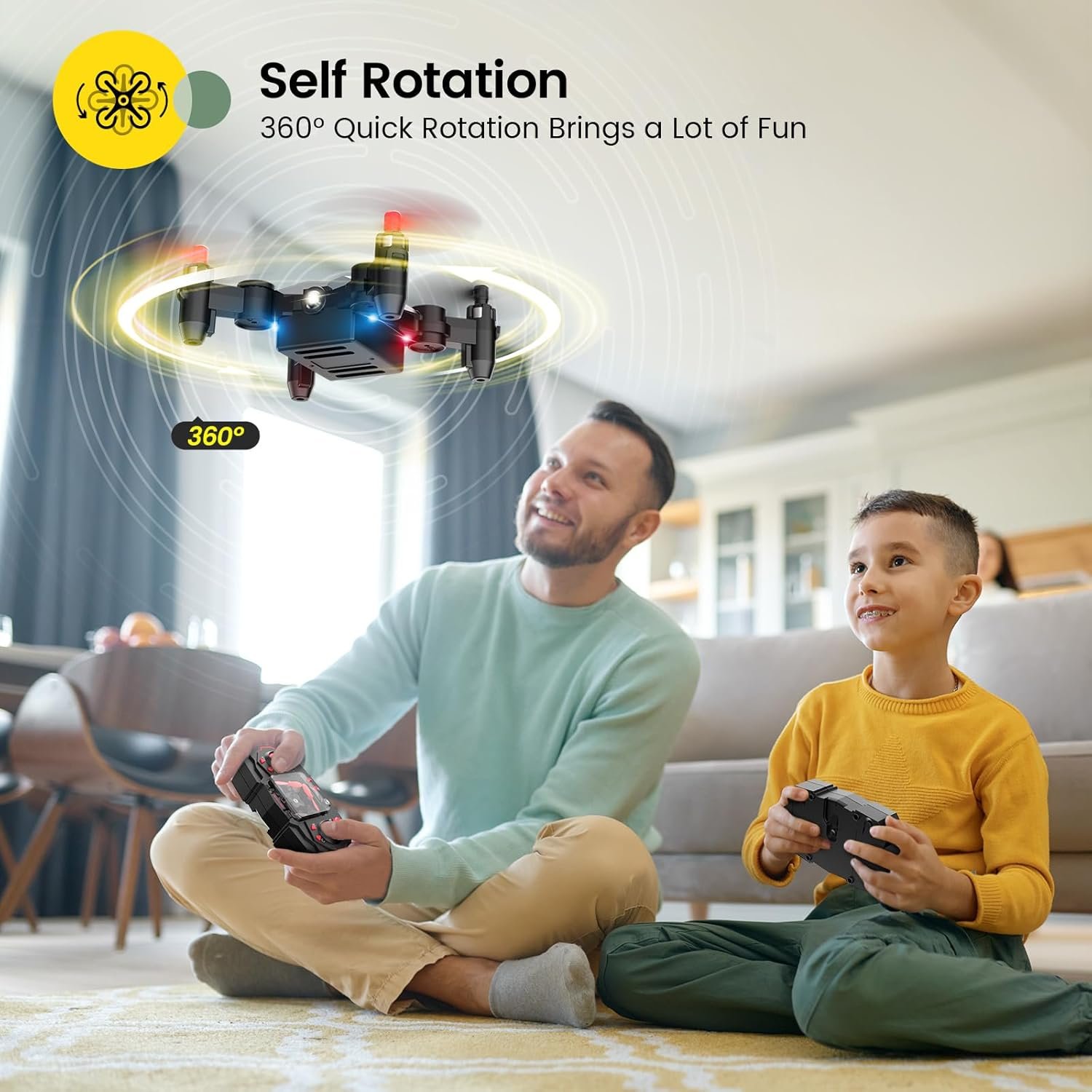 Holy Stone HS190 Foldable Mini Nano RC Drone for Kids Gift Portable Pocket Quadcopter with Altitude Hold 3D Flips and Headless Mode Easy to Fly for Beginners - Image 4