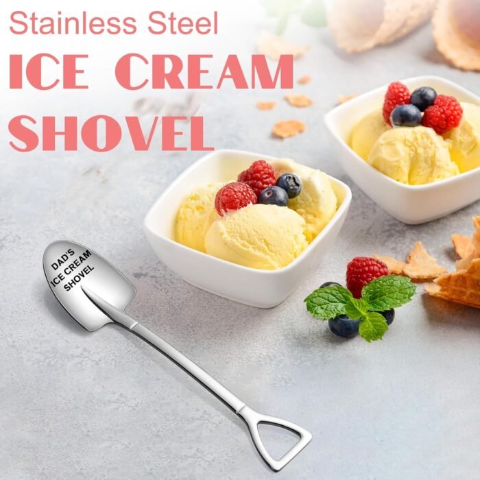 Mens Christmas Gifts for Dad, Stocking Stuffers for Men, Dad Funny Gifts Gag, Dad Birthday Gift from Daughter Son, Dads Ice Cream Shovel Father Gifts Cool Presents for Dad - Image 3
