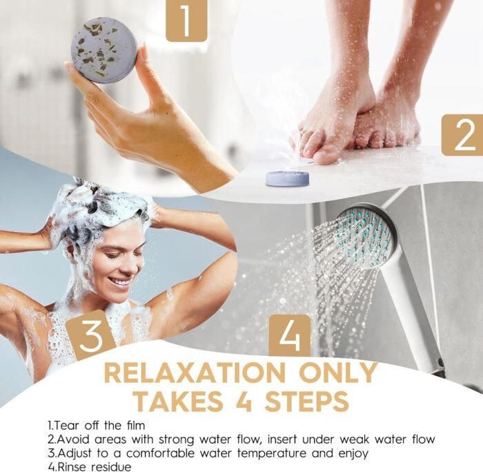 Shower Steamers Aromatherapy Stocking Stuffers Christmas Gifts for Women 8 PCS, Shower Bombs Gifts for Mom with Lavender Fruit Natural Essential Oils, Self Care Gifts for Women & Lover - Image 5