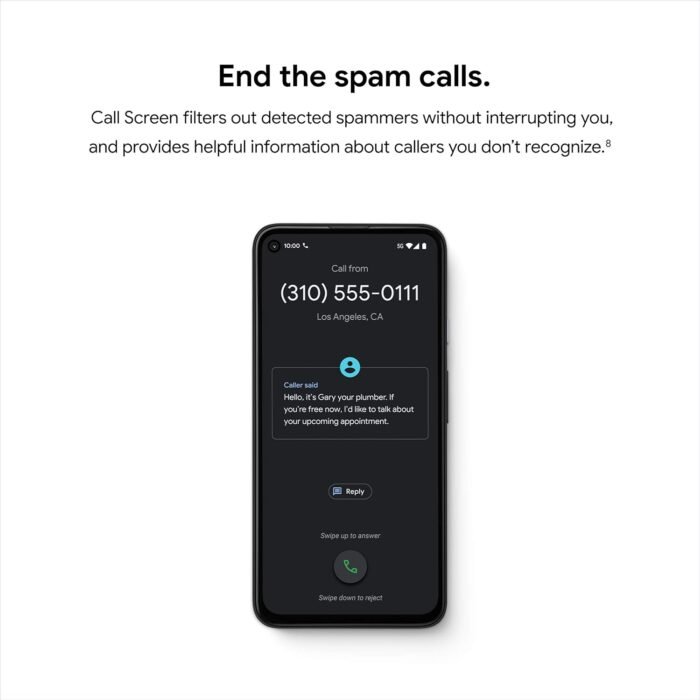 Google Pixel 4a with 5G - Android Phone - New Unlocked Smartphone with Night Sight and Ultrawide Lens - Just Black - Image 11