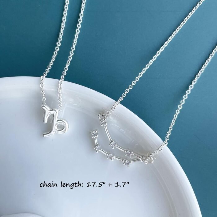 Zodiac Necklaces for Women Constellation Necklace Cancer Leo Virgo Necklace Birthday Jwelry Gifts for Friends - Image 5